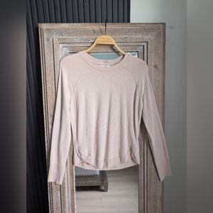 Athleta Mindset sweatshirt with a tulip hem. 
